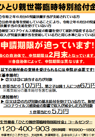 佐賀県ひとり親世帯臨時特別給付金の申請や支払日は？ – 電話やSMSの用件を知りたい！この番号からの着信は何？
